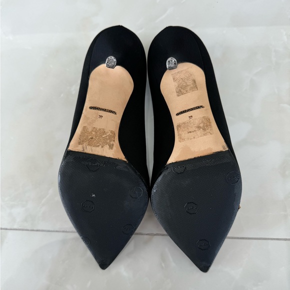 Pristine RARE Dolce & Gabbana Je Taime Maman Sequined Embroidered Pumps Sz 37 - Picture 12 of 13